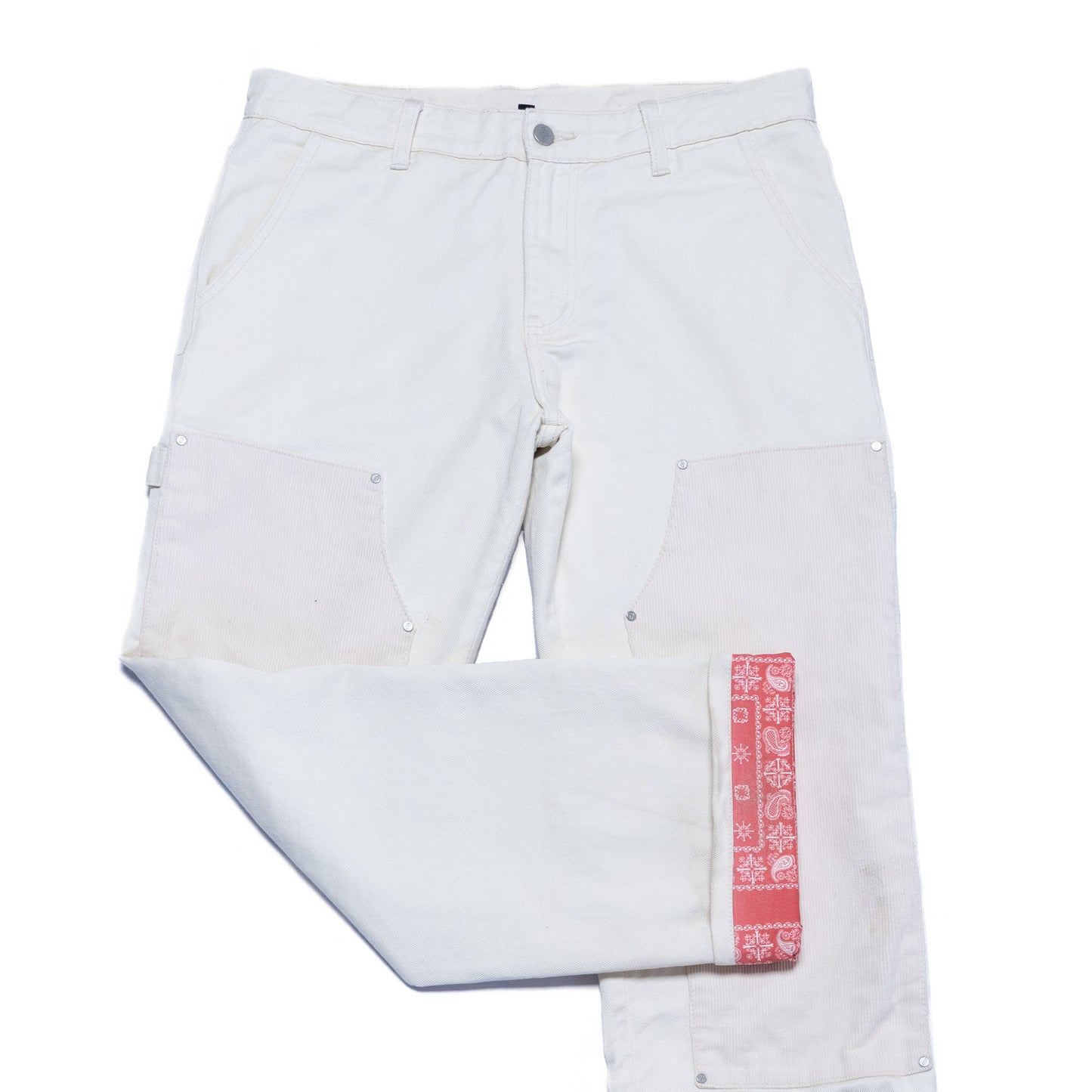 DRIVER'S DOUBLE KNEE PANT - OFF WHITE