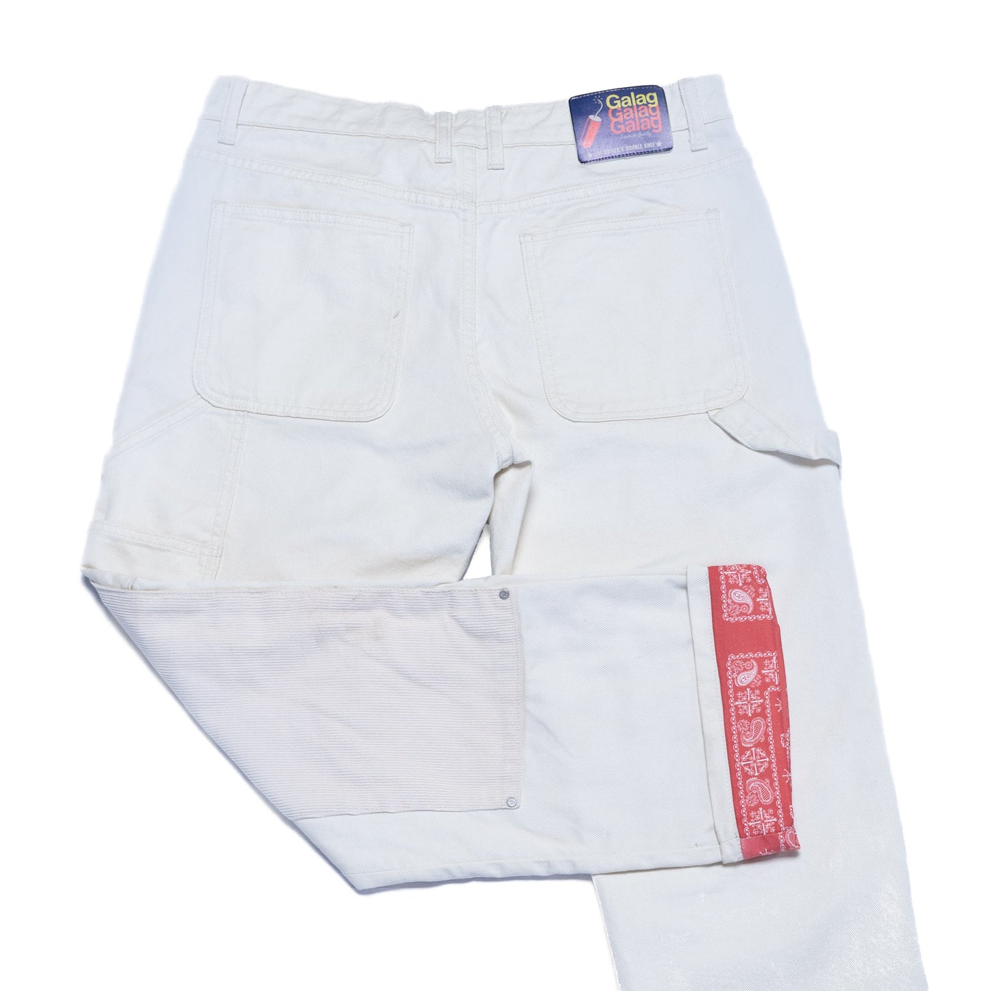 DRIVER'S DOUBLE KNEE PANT - OFF WHITE