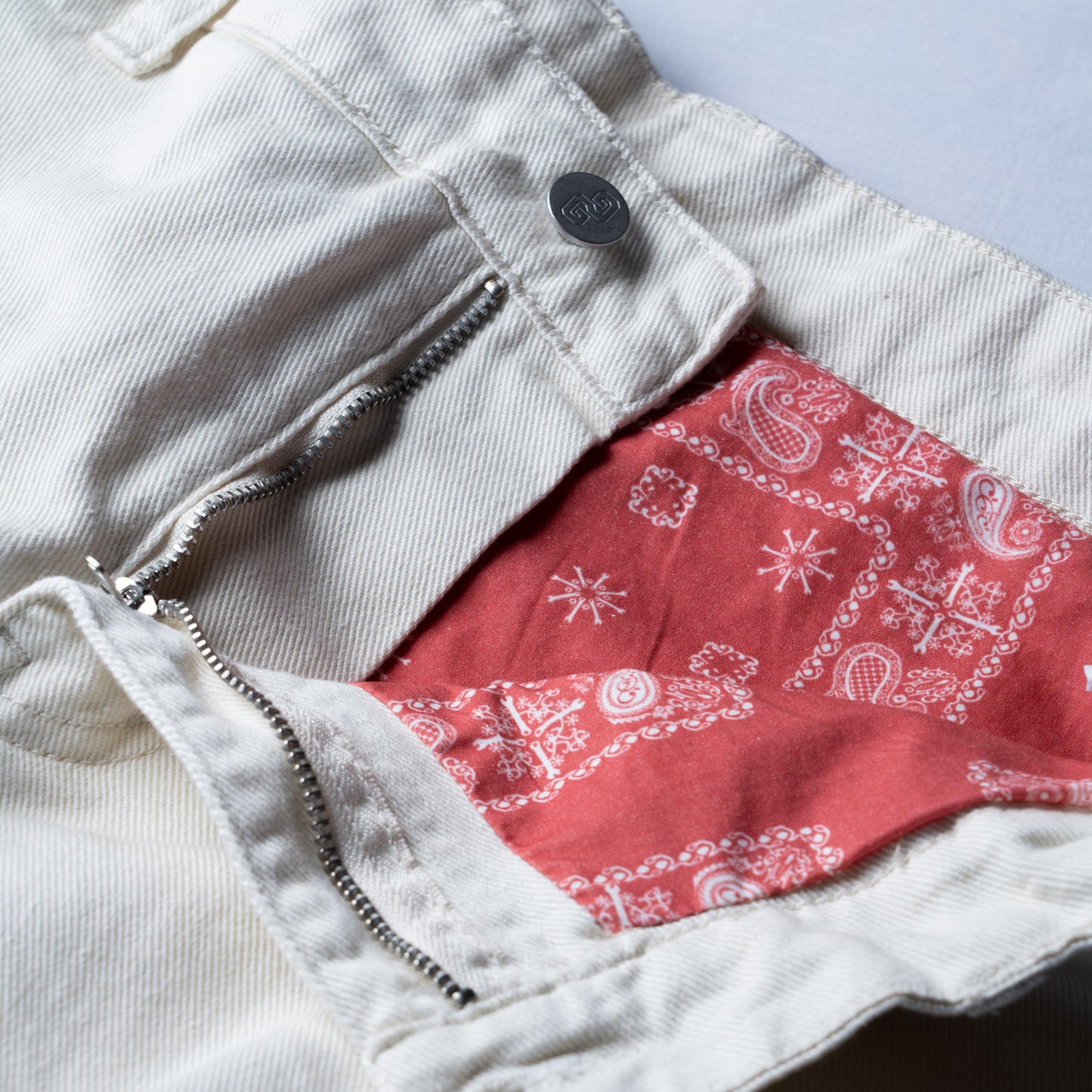 DRIVER'S DOUBLE KNEE PANT - OFF WHITE