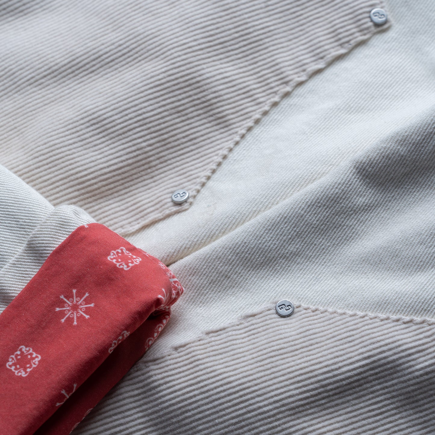 DRIVER'S DOUBLE KNEE PANT - OFF WHITE