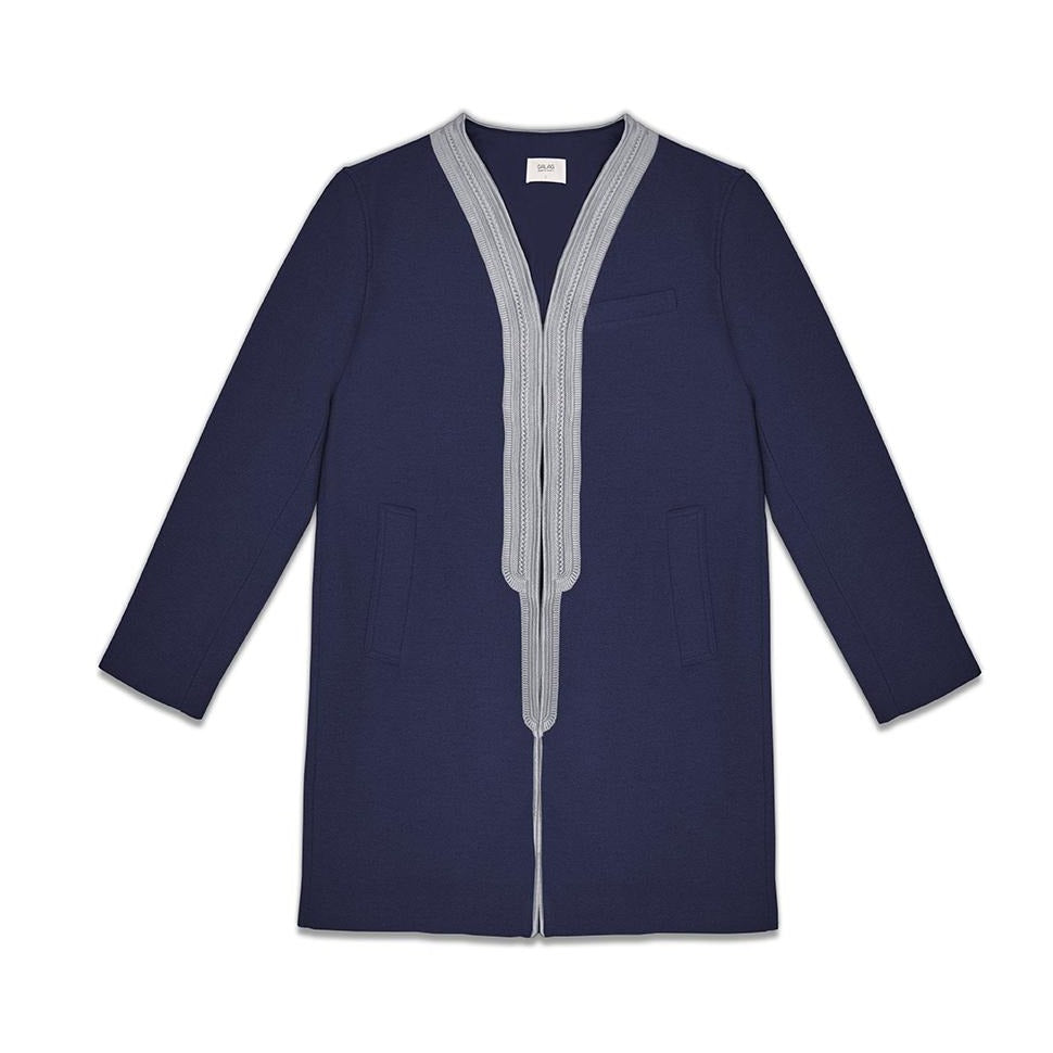 BISHT COAT - NAVY