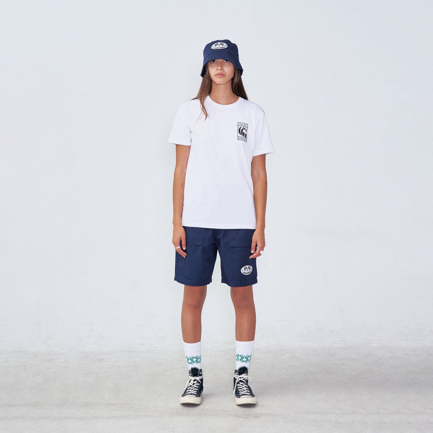 GALAG GARAGE BUCKET HAT - NAVY