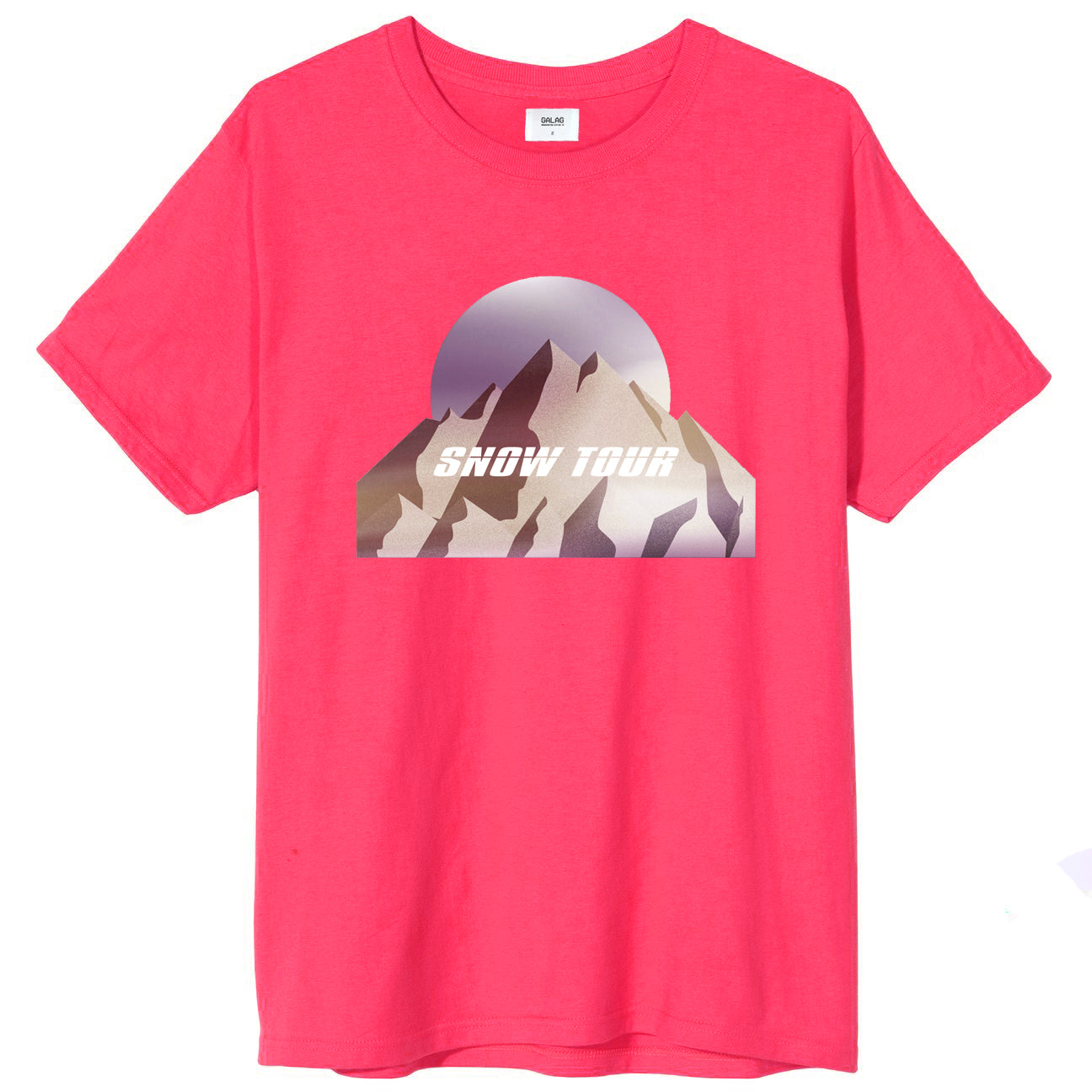 Galag Snow Tour Vol.3 Tee Fuscia