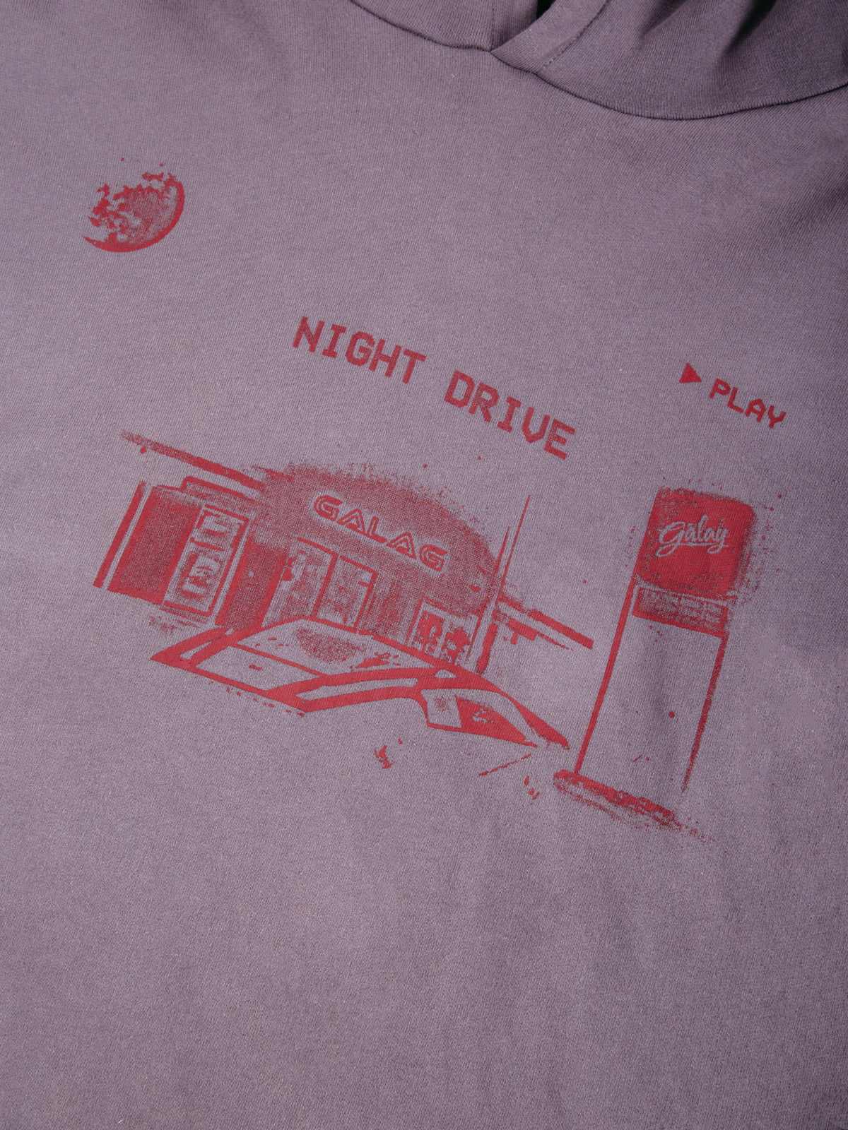 GREY NIGHT DRIVE HOODIE