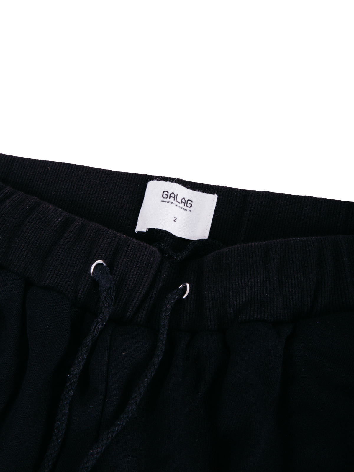 BLACK CARGO SWEATPANTS