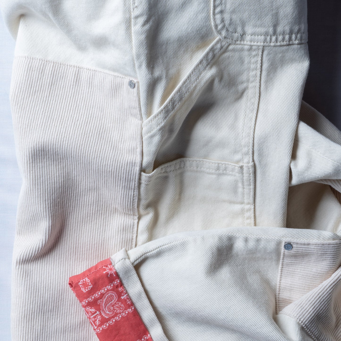 DRIVER'S DOUBLE KNEE PANT - OFF WHITE