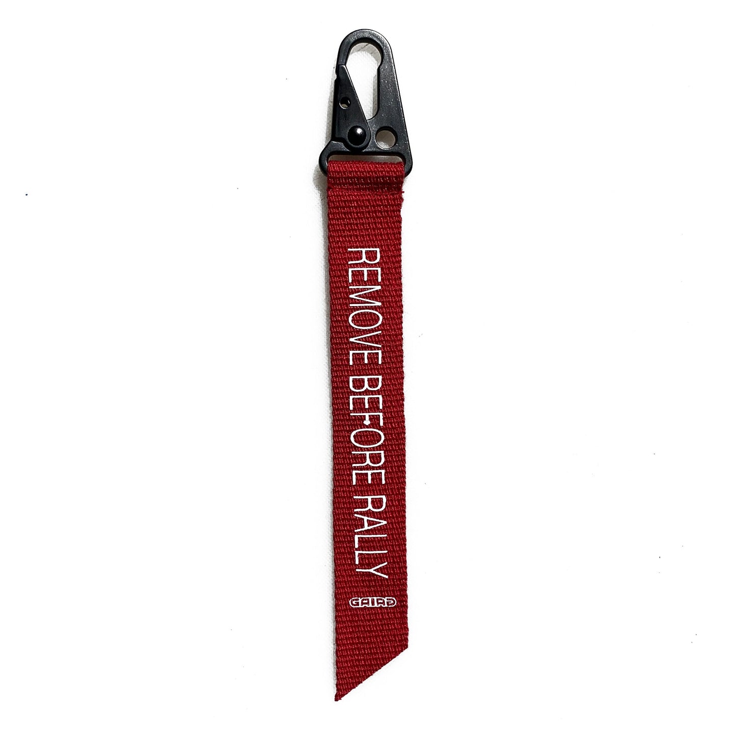 Remove Before Rally Keyring